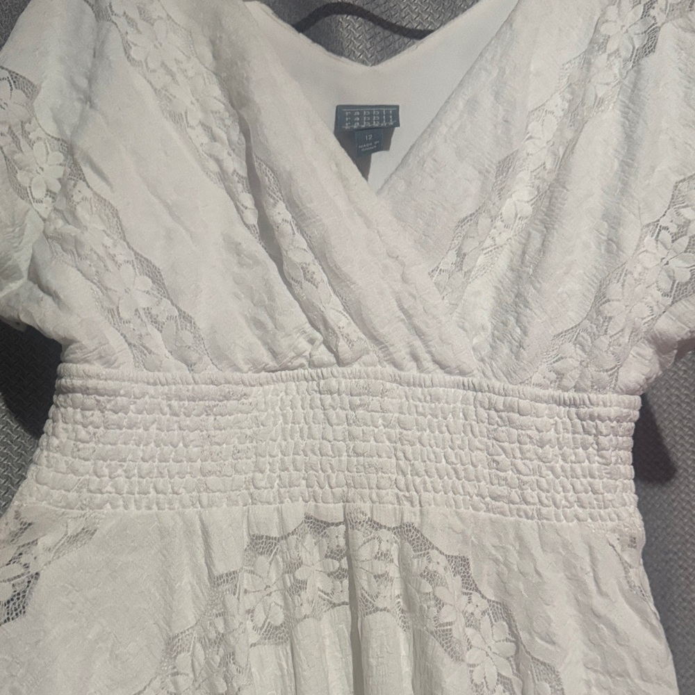 Rabbit Rabbit Rabbit Asymmetrical White Dress - Picture 6 of 6